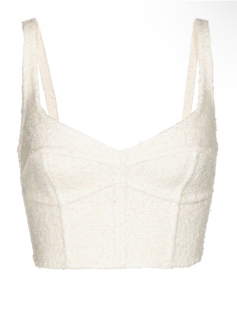 RUNWAY 2020 Marc Jacobs Ivory Bouclé Top